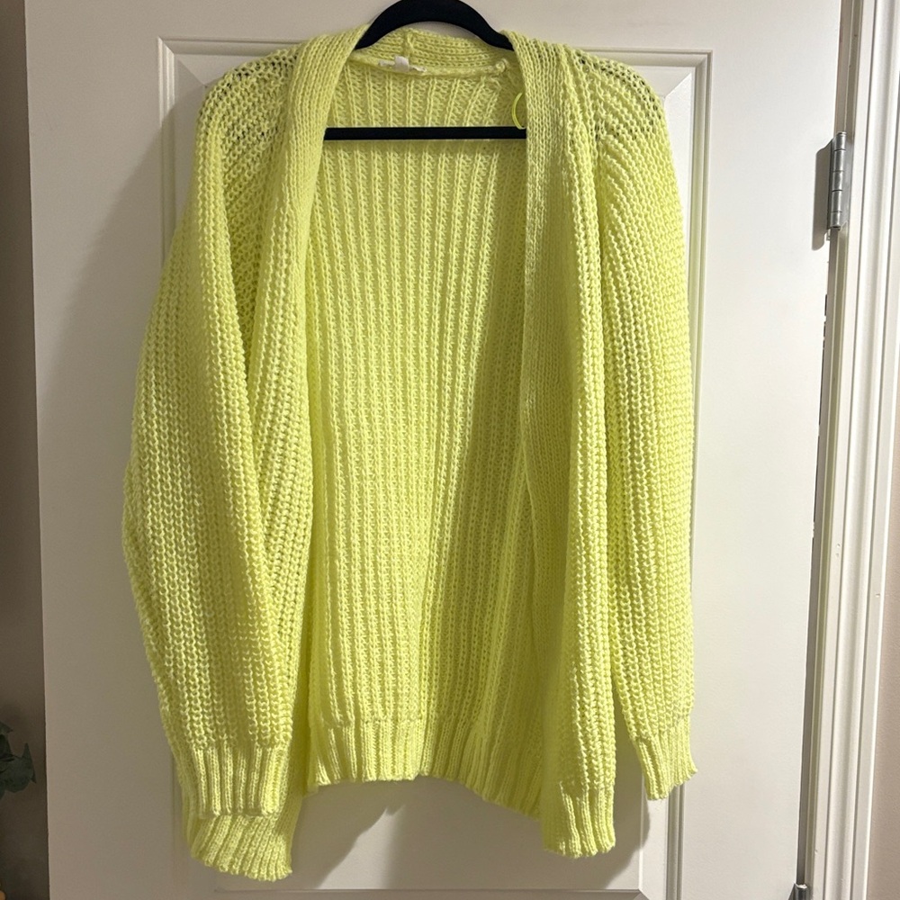 Sunny Yellow Knit Cardigan